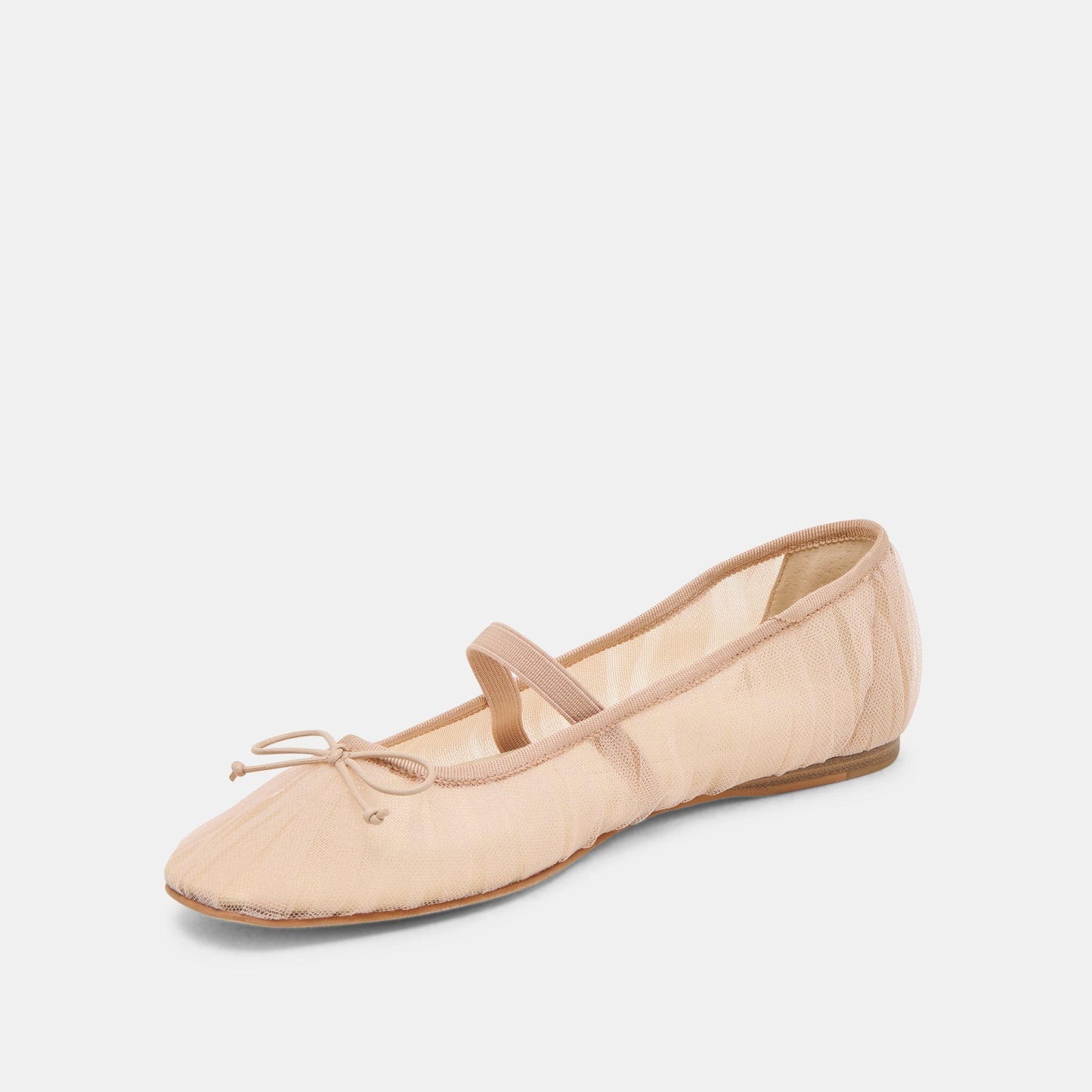Raeven Praline Tulle Ballet Flats - PRALINE TULLE
