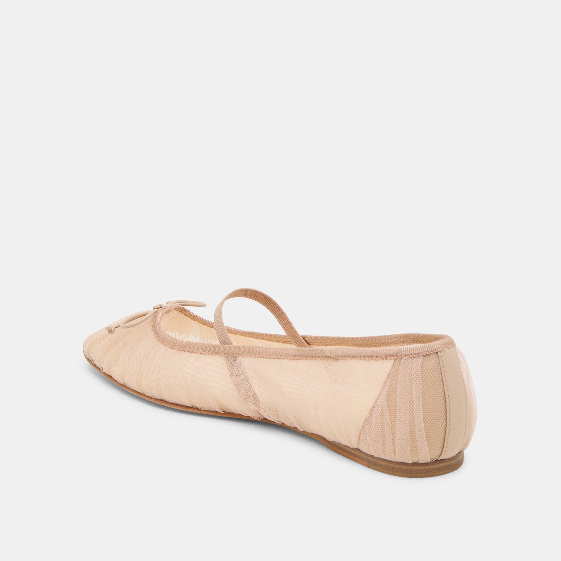 Raeven Praline Tulle Ballet Flats - PRALINE TULLE