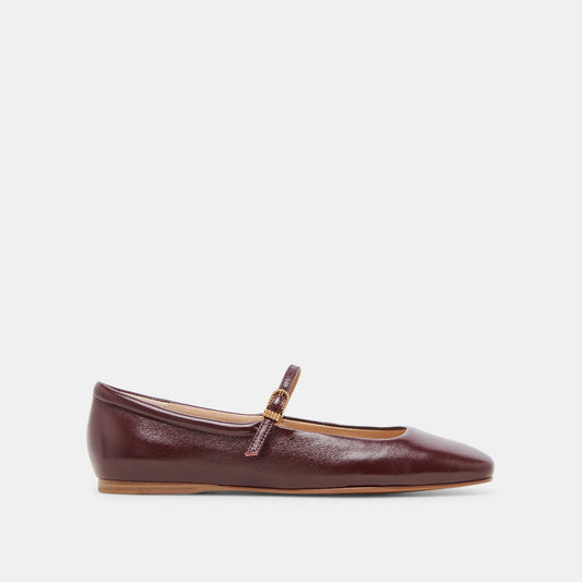 REYES BALLET FLATS CRANBERRY CRINKLE PATENT - CRANBERRY CRINKLE PATENT