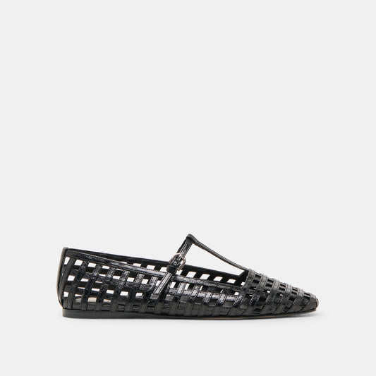 RAINS BALLET FLATS BLACK STELLA - BLACK STELLA