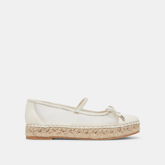 CAMBRE BALLET FLATS WHITE MESH - WHITE MESH