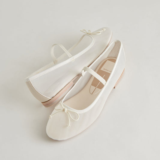 CADEL BALLET FLATS IVORY MESH - IVORY MESH