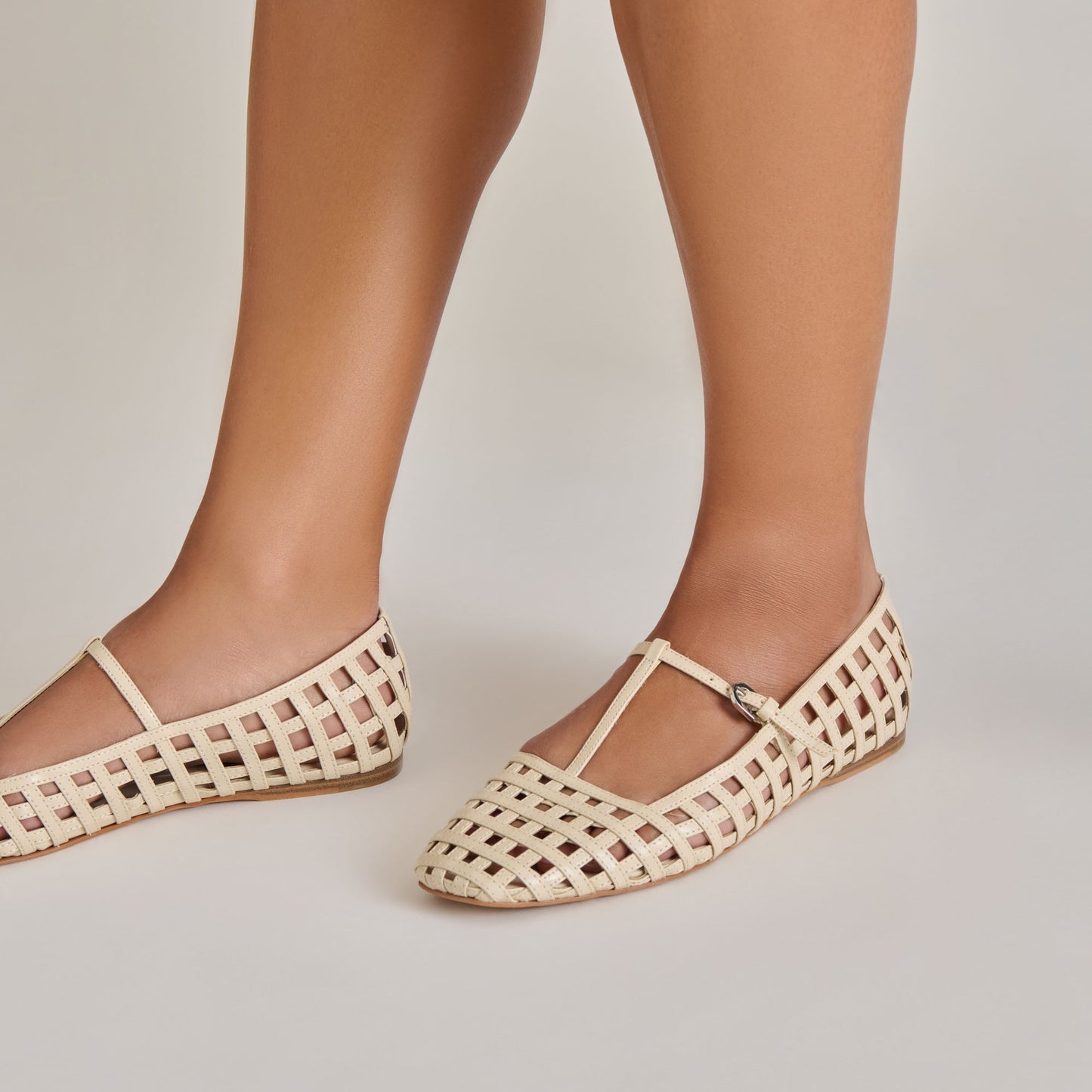RAINS BALLET FLATS IVORY STELLA - IVORY STELLA