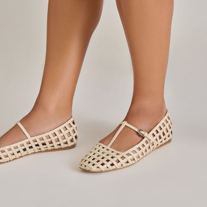 RAINS BALLET FLATS IVORY STELLA - IVORY STELLA