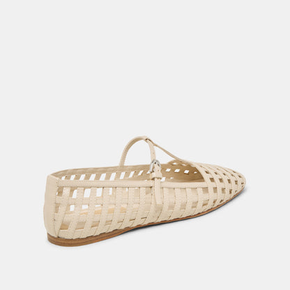 RAINS BALLET FLATS IVORY STELLA - IVORY STELLA