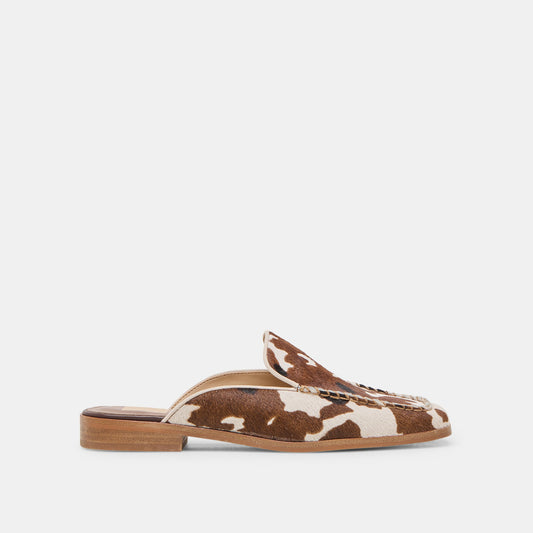 Bradly Cocoa Taurus Calf Hair Flats - COCOA TAURUS CALF HAIR