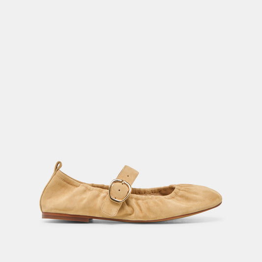 Caely Honey Suede Ballet Flats - HONEY SUEDE