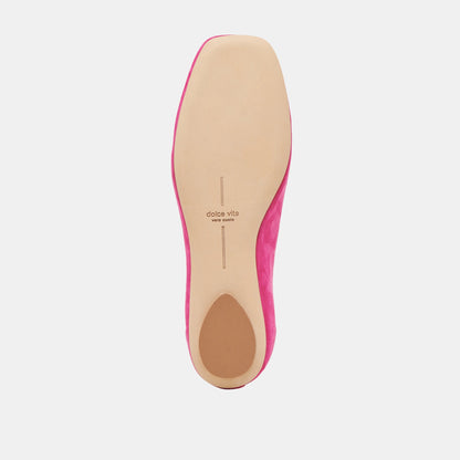 VINNIE BALLET FLATS FUCHSIA SUEDE - FUCHSIA SUEDE