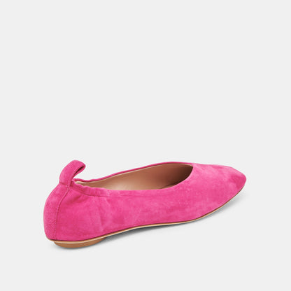 VINNIE BALLET FLATS FUCHSIA SUEDE - FUCHSIA SUEDE