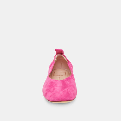 VINNIE BALLET FLATS FUCHSIA SUEDE - FUCHSIA SUEDE