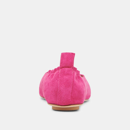 VINNIE BALLET FLATS FUCHSIA SUEDE - FUCHSIA SUEDE