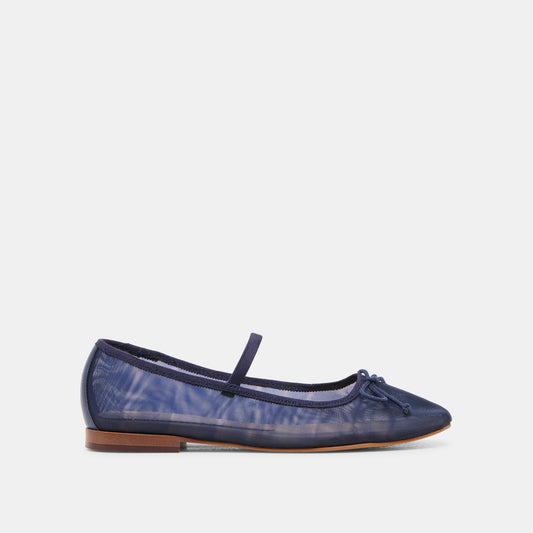 CADEL BALLET FLATS NAVY MESH - NAVY MESH