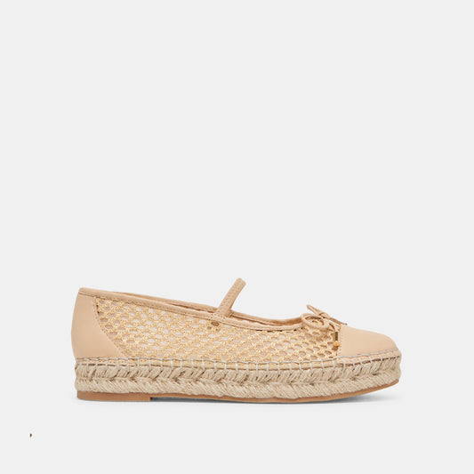 CAMBRE BALLET FLATS LT NATURAL WOVEN MESH - LT NATURAL WOVEN MESH