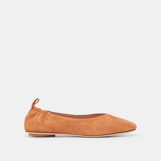 VINNIE BALLET FLATS AMBER SUEDE - AMBER SUEDE