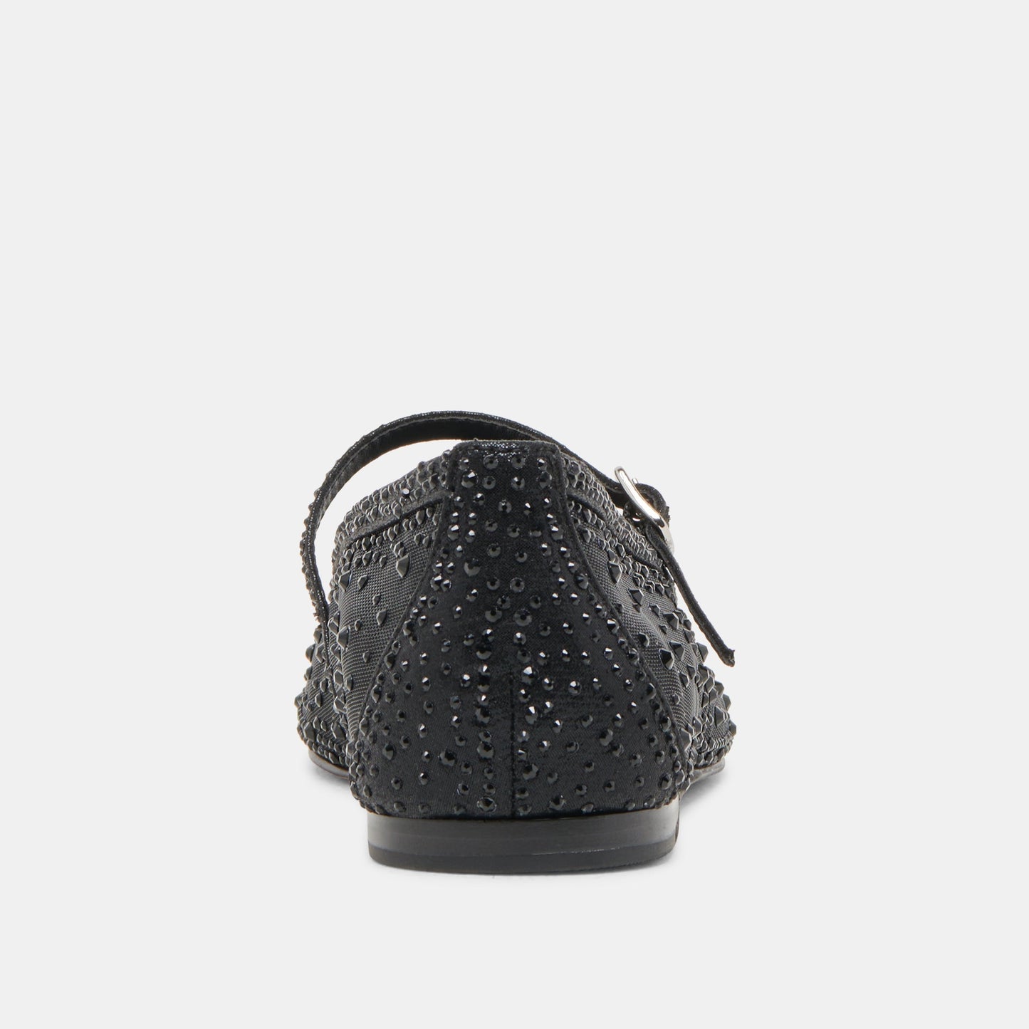 REYES CRYSTAL BALLET FLATS BLACK MESH - BLACK MESH