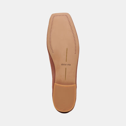 Anisa Wide Ballet Flats Copper Metallic Suede - COPPER METALLIC SUEDE