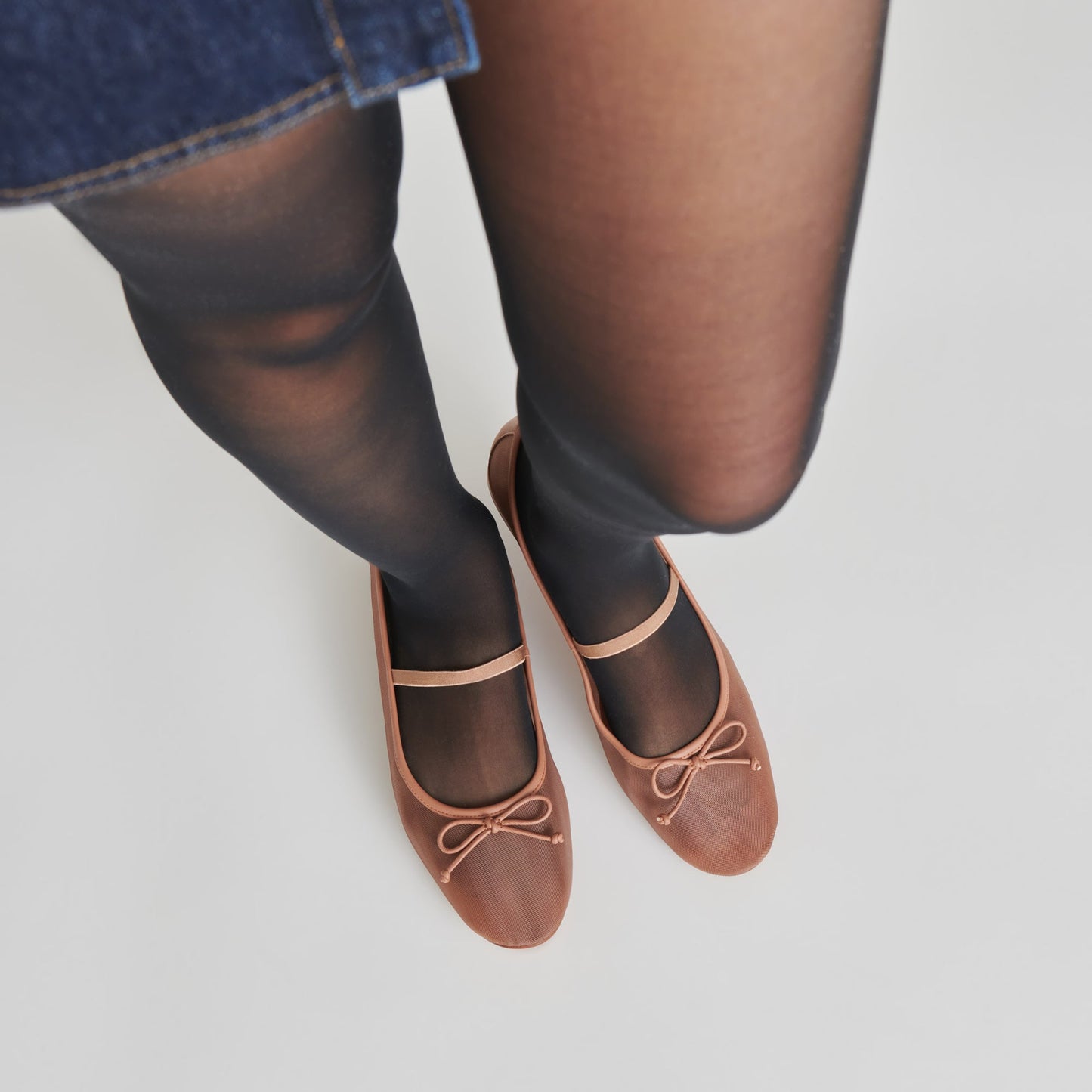 CADEL BALLET FLATS CIDER MESH - CIDER MESH