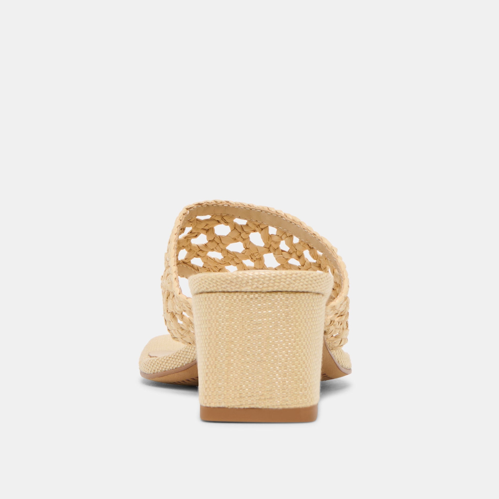 Barlo Lt Natural Woven Raffia Heels - LT NATURAL WOVEN RAFFIA