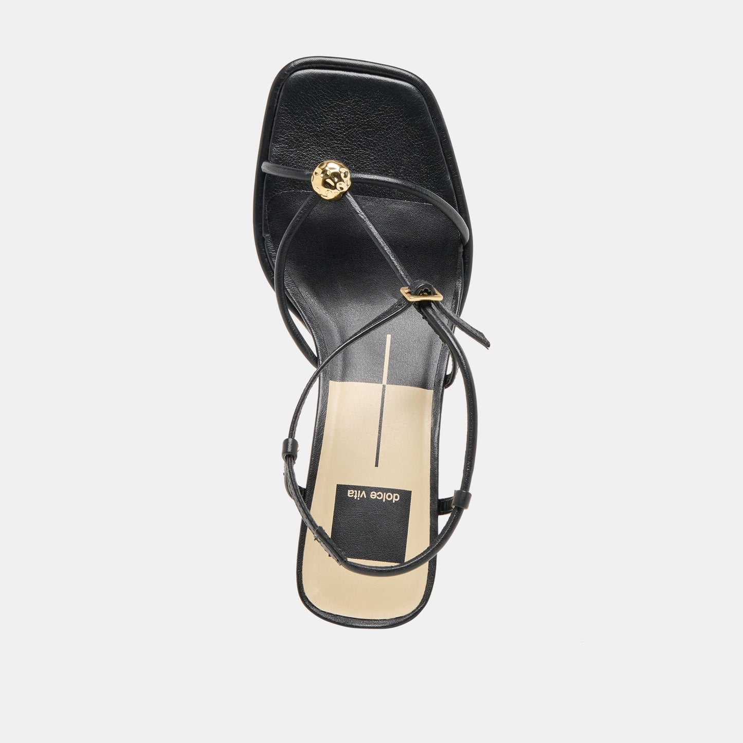 Mylee Black Leather Heels - BLACK LEATHER