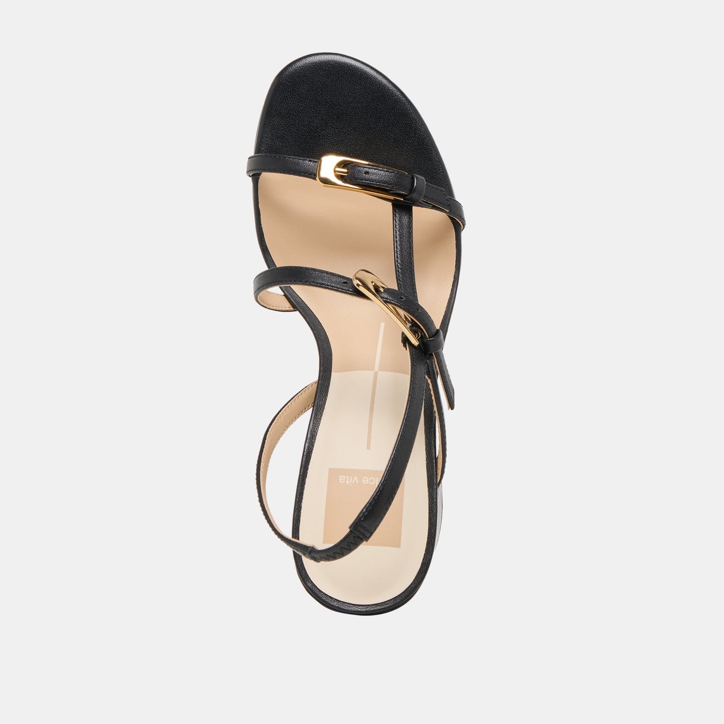 Faye Black Leather Heels - BLACK LEATHER