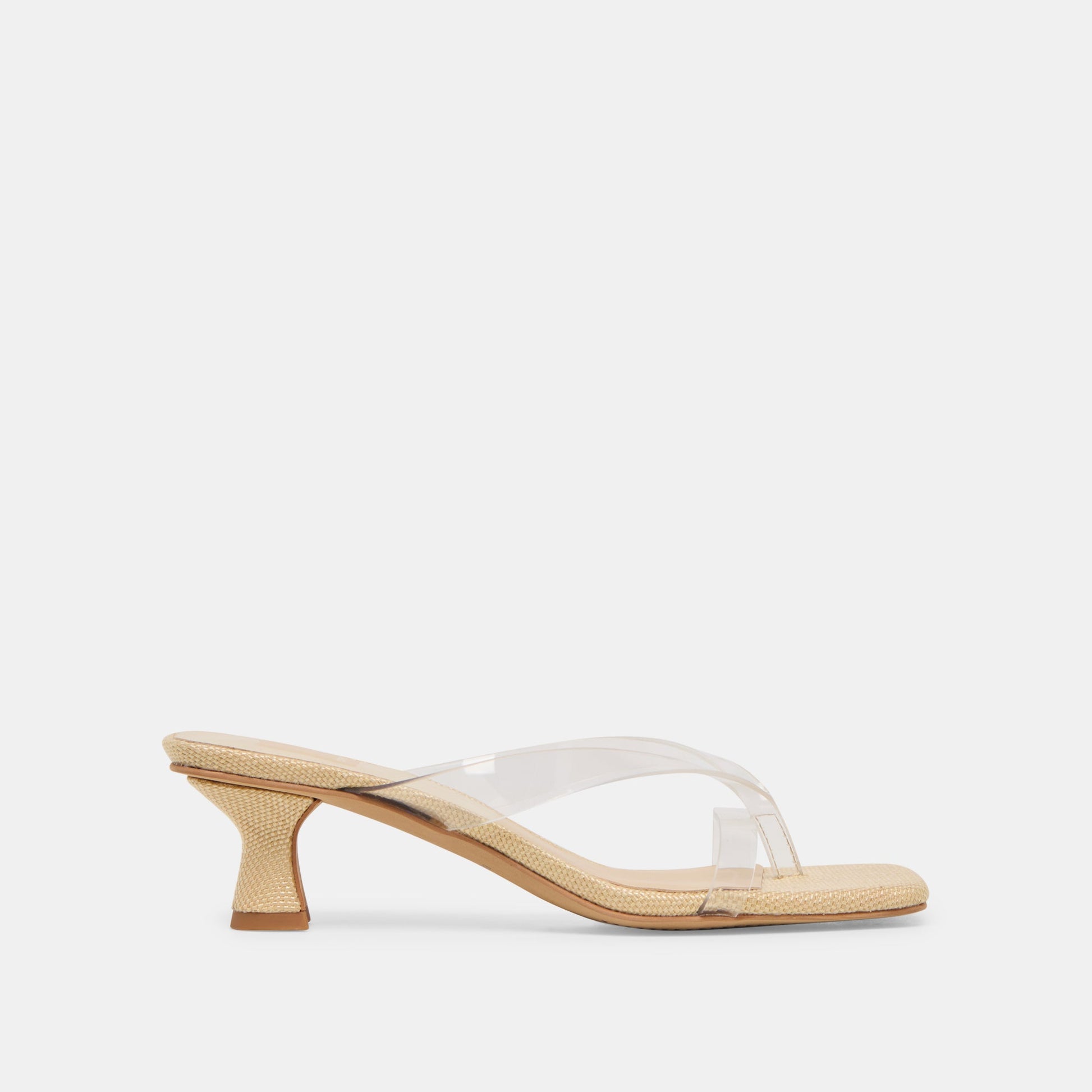 Brevel Vinyl Crystal Jelly Heels - CRYSTAL JELLY