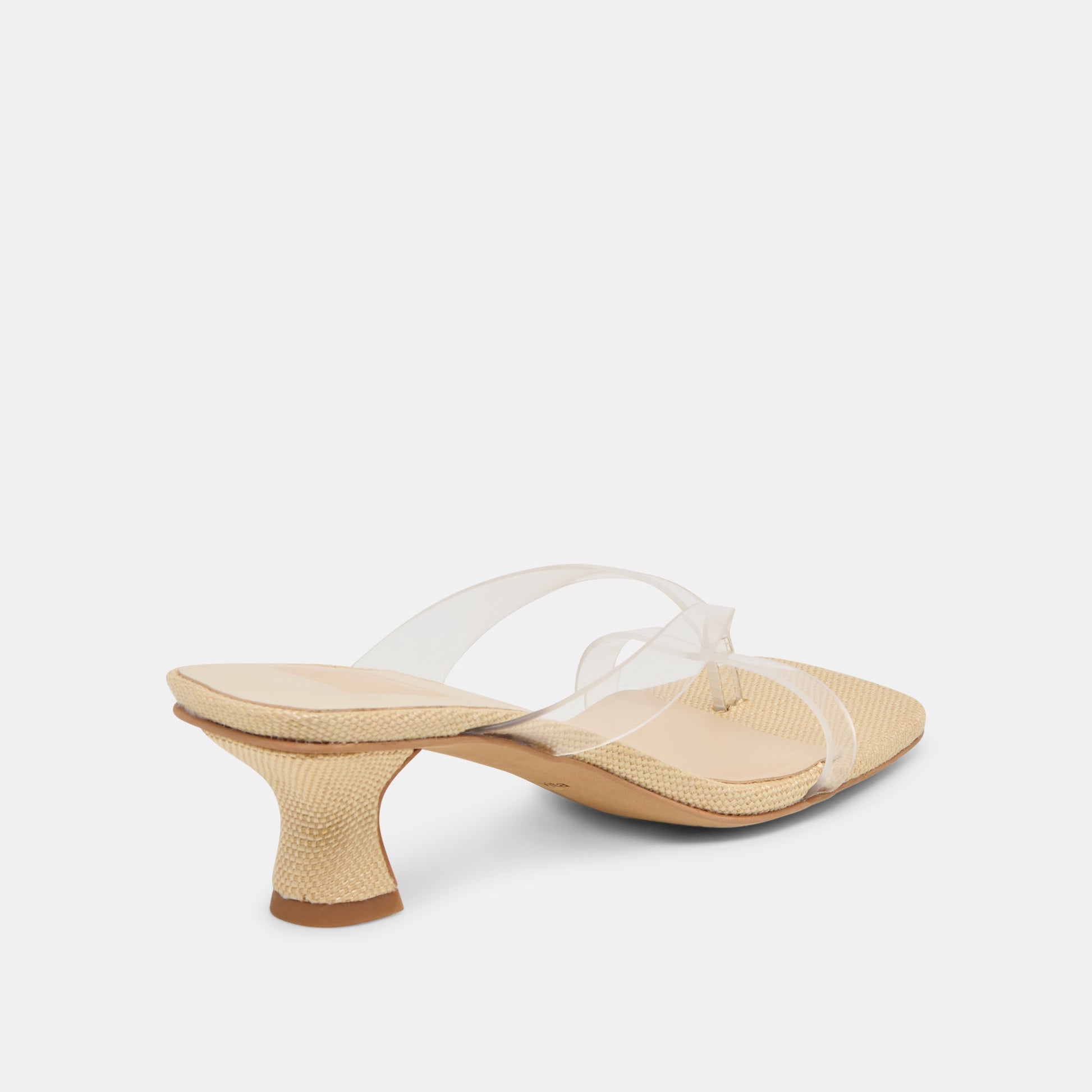 Brevel Vinyl Crystal Jelly Heels - CRYSTAL JELLY