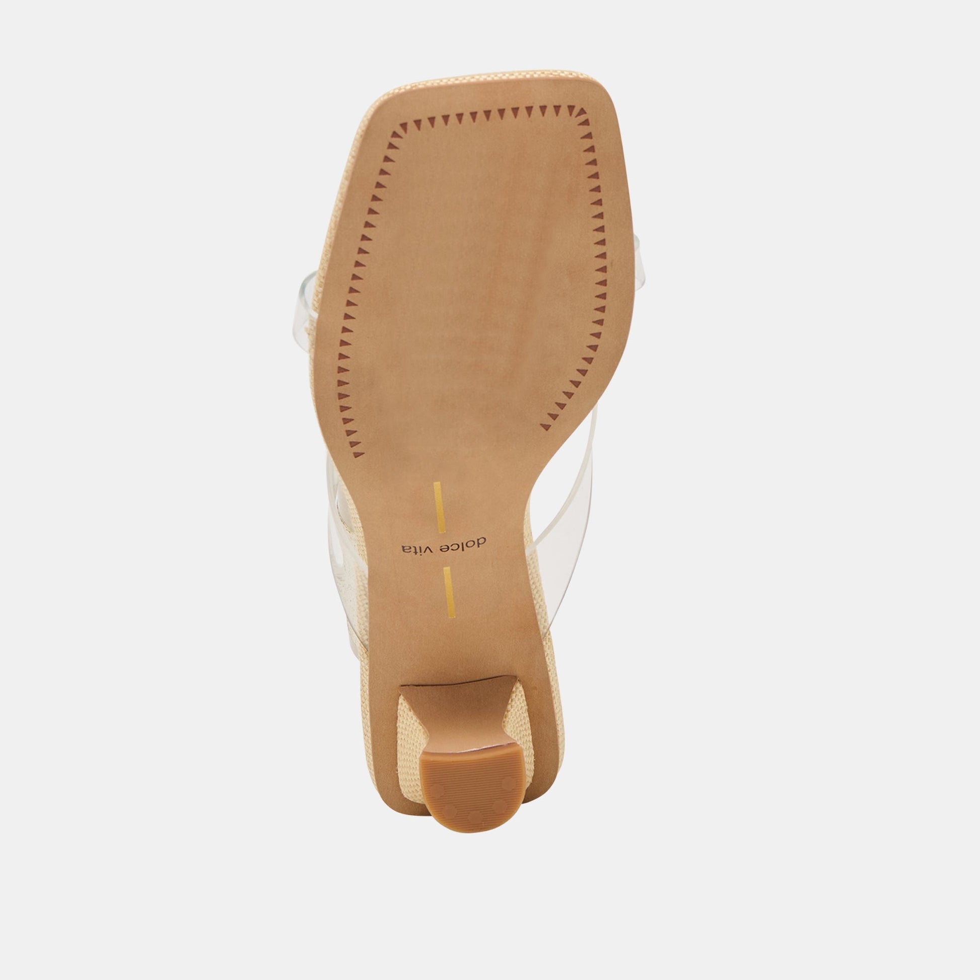 Brevel Vinyl Crystal Jelly Heels - CRYSTAL JELLY