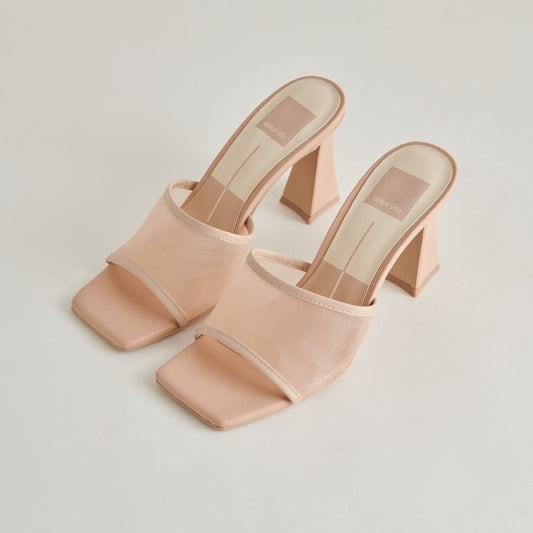 NARDA HEELS BLUSH MESH - BLUSH MESH