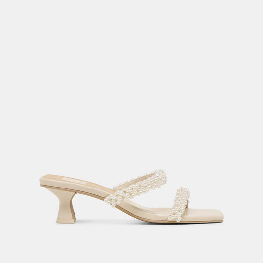 BONI PEARL HEELS VANILLA STELLA - VANILLA STELLA