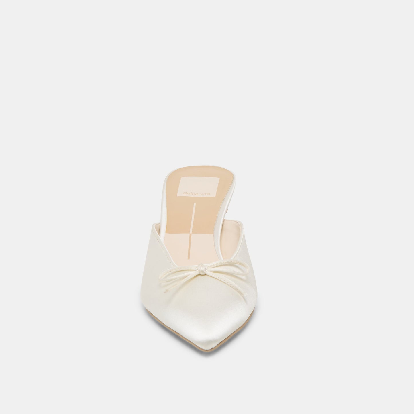Cleo Off White Satin Heels - OFF WHITE SATIN
