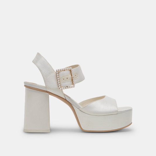 Bobby Pearl White Pearl Heels - WHITE PEARLS