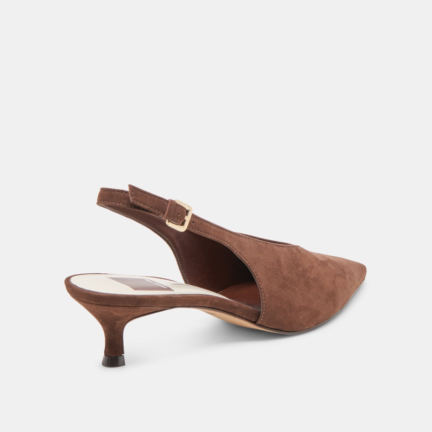Alenna Dk Brown Suede Heels - DK BROWN SUEDE