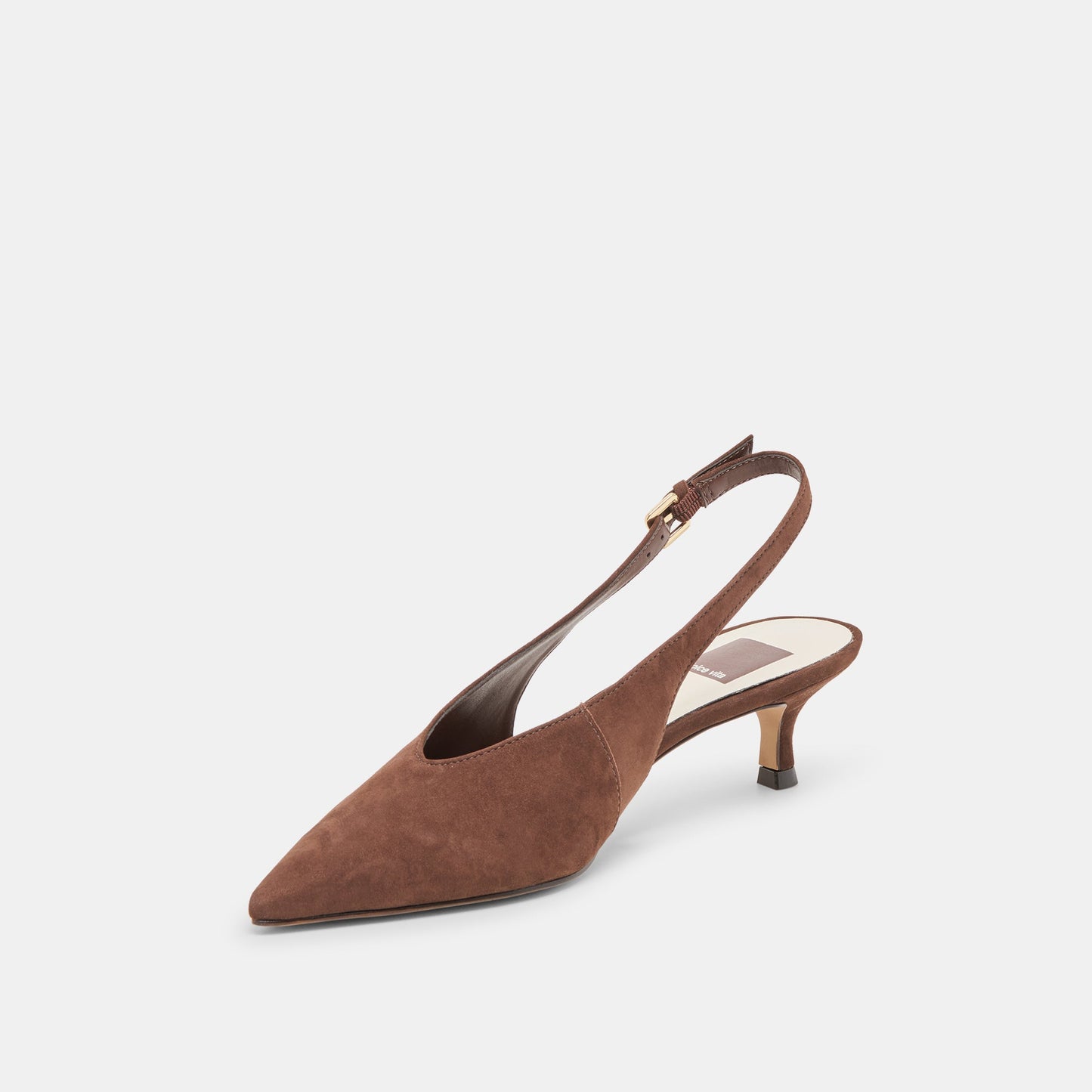 Alenna Dk Brown Suede Heels - DK BROWN SUEDE