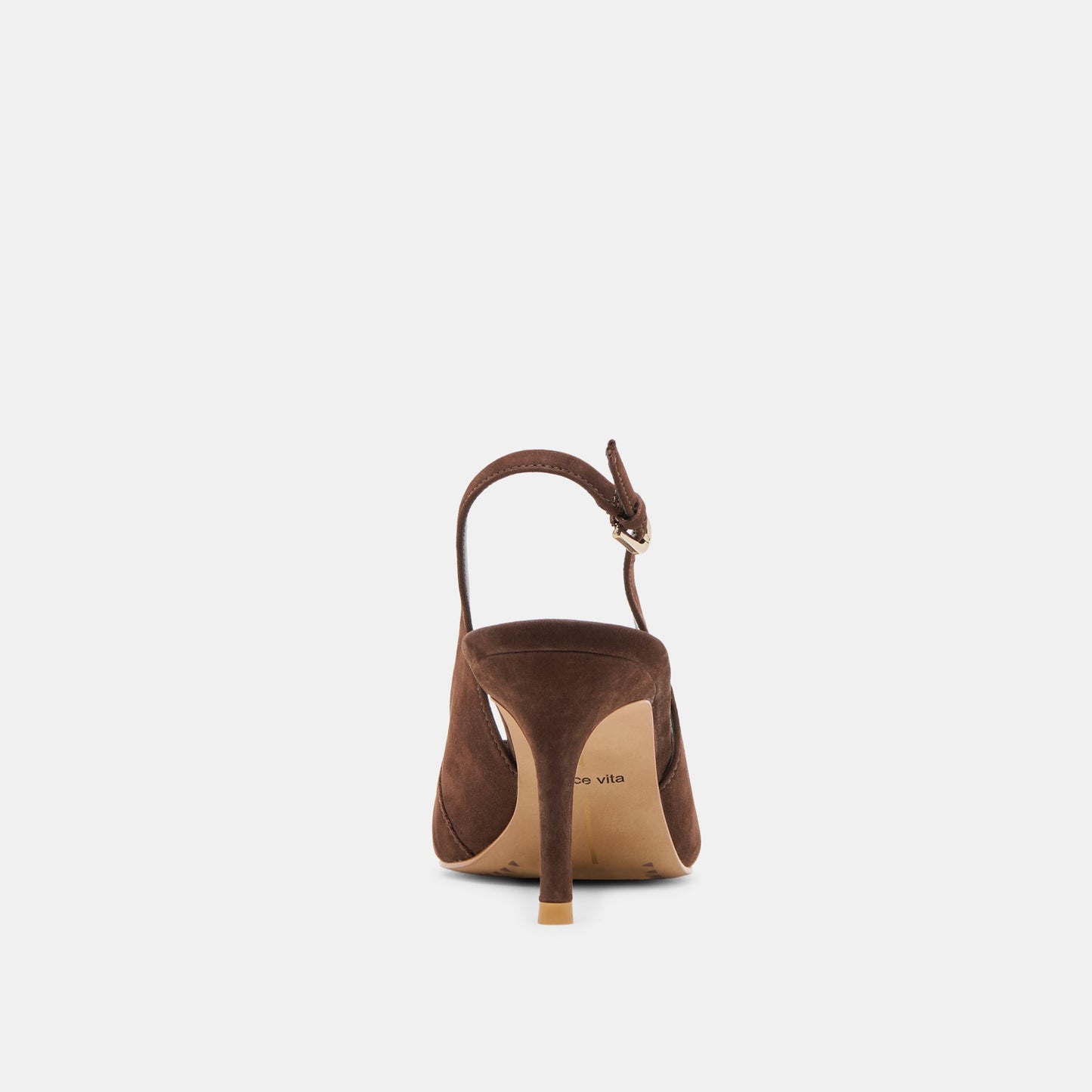 Elasi Dk Brown Nubuck Heels - DK BROWN NUBUCK