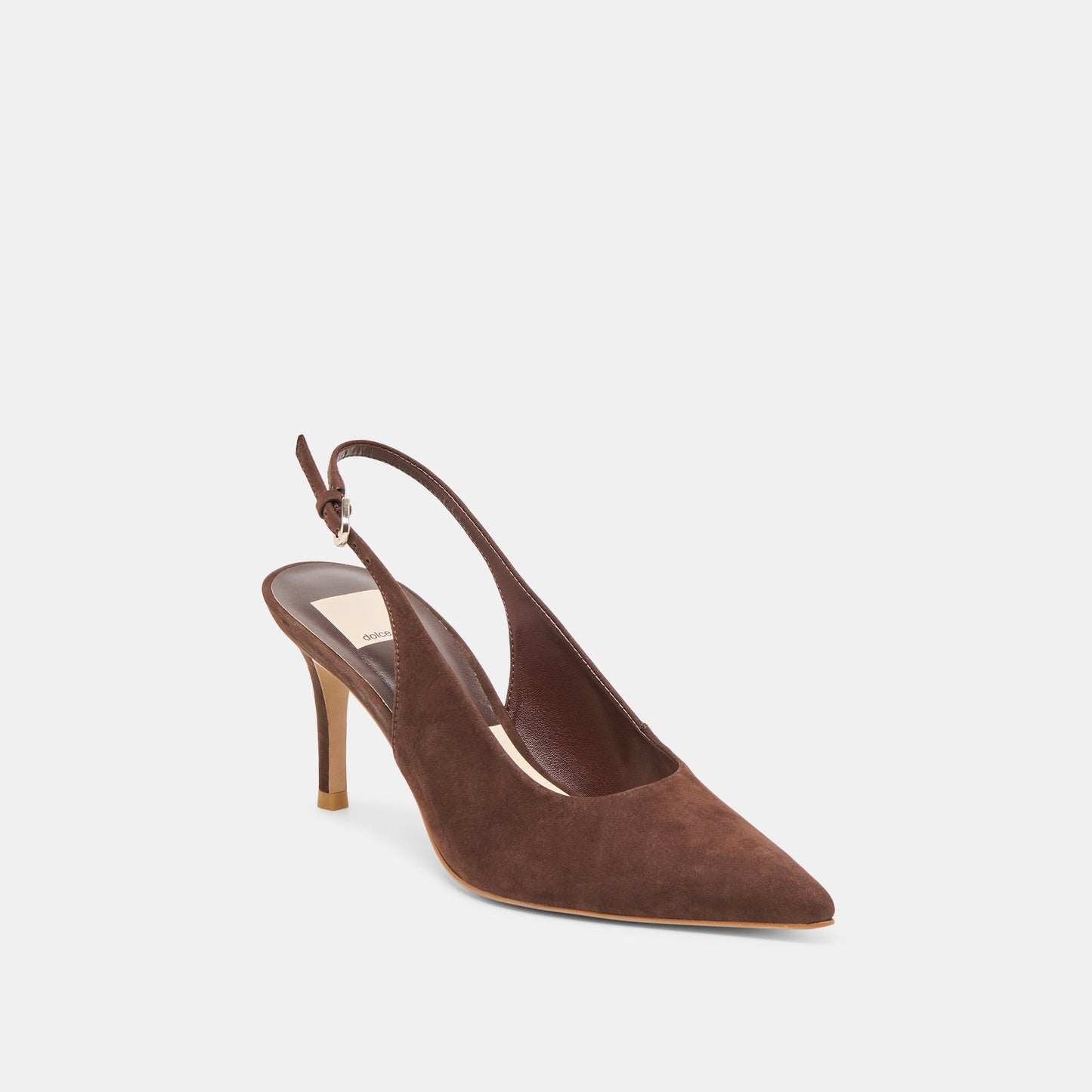 Elasi Dk Brown Nubuck Heels - DK BROWN NUBUCK