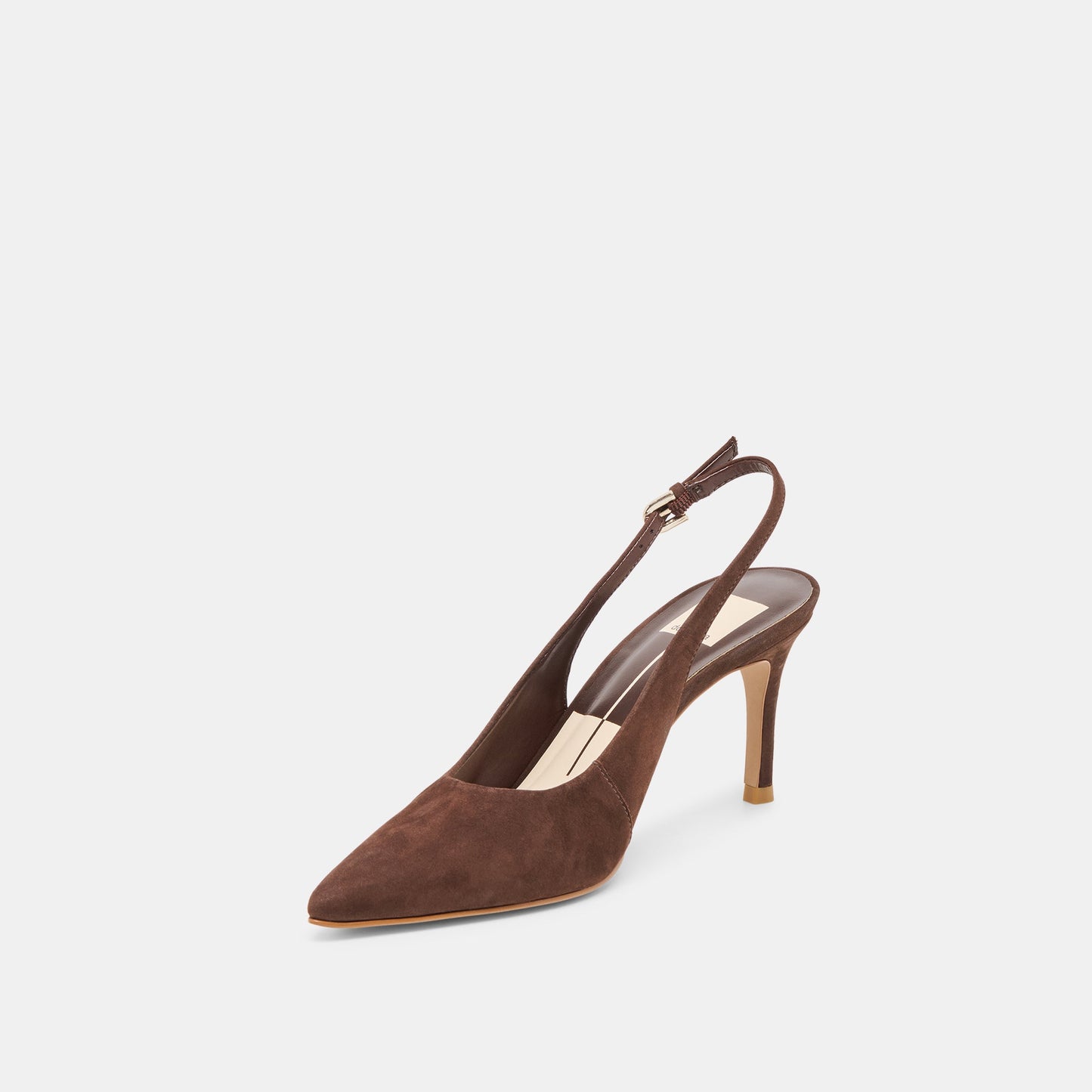 Elasi Dk Brown Nubuck Heels - DK BROWN NUBUCK