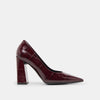 BURGUNDY CROCO EMBOSSED LEATHER