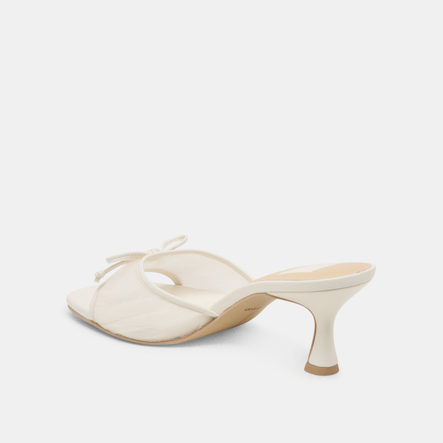 Galen White Tulle Heels - WHITE TULLE