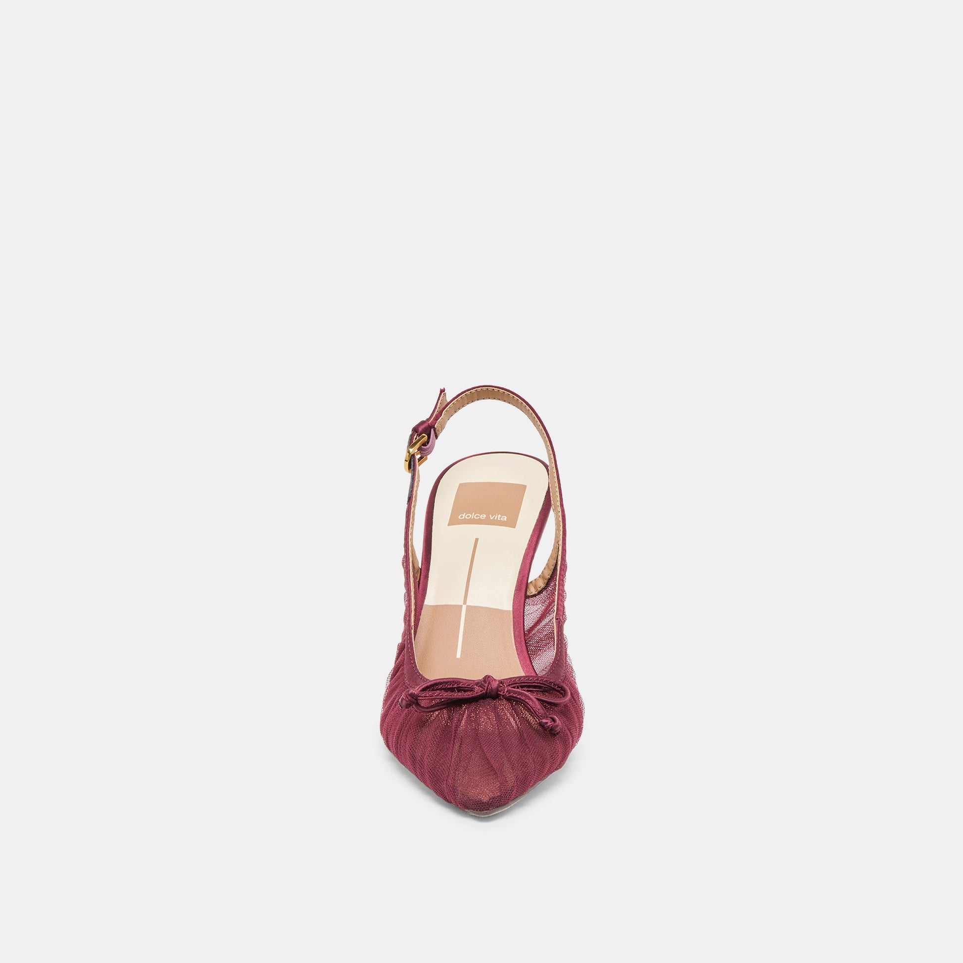 Yela Cranberry Tulle Heels - CRANBERRY TULLE