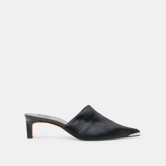 Lexy Nero Calf Hair Heels - NERO CALF HAIR