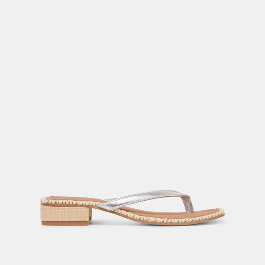 BARTY SANDALS SILVER METALLIC LEATHER - SILVER METALLIC LEATHER