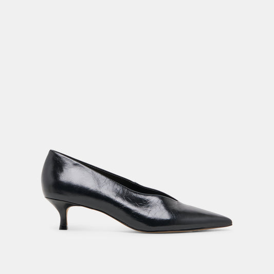 ALWYN HEELS MIDNIGHT CRINKLE PATENT - MIDNIGHT CRINKLE PATENT