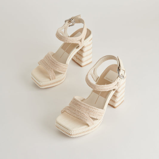 ANIRA Ivory Pearl Heels - IVORY PEARLS