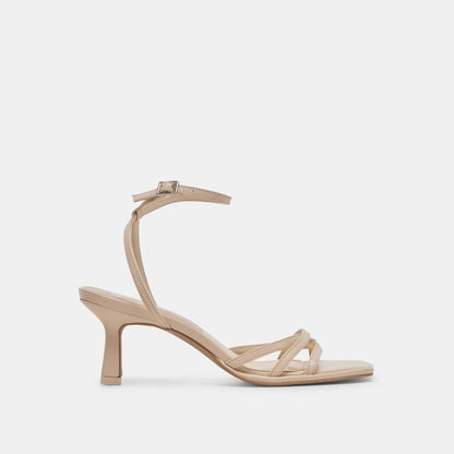 MANJI HEELS BONE PATENT LEATHER - BONE PATENT LEATHER