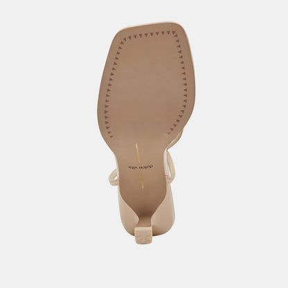 MANJI HEELS BONE PATENT LEATHER - BONE PATENT LEATHER