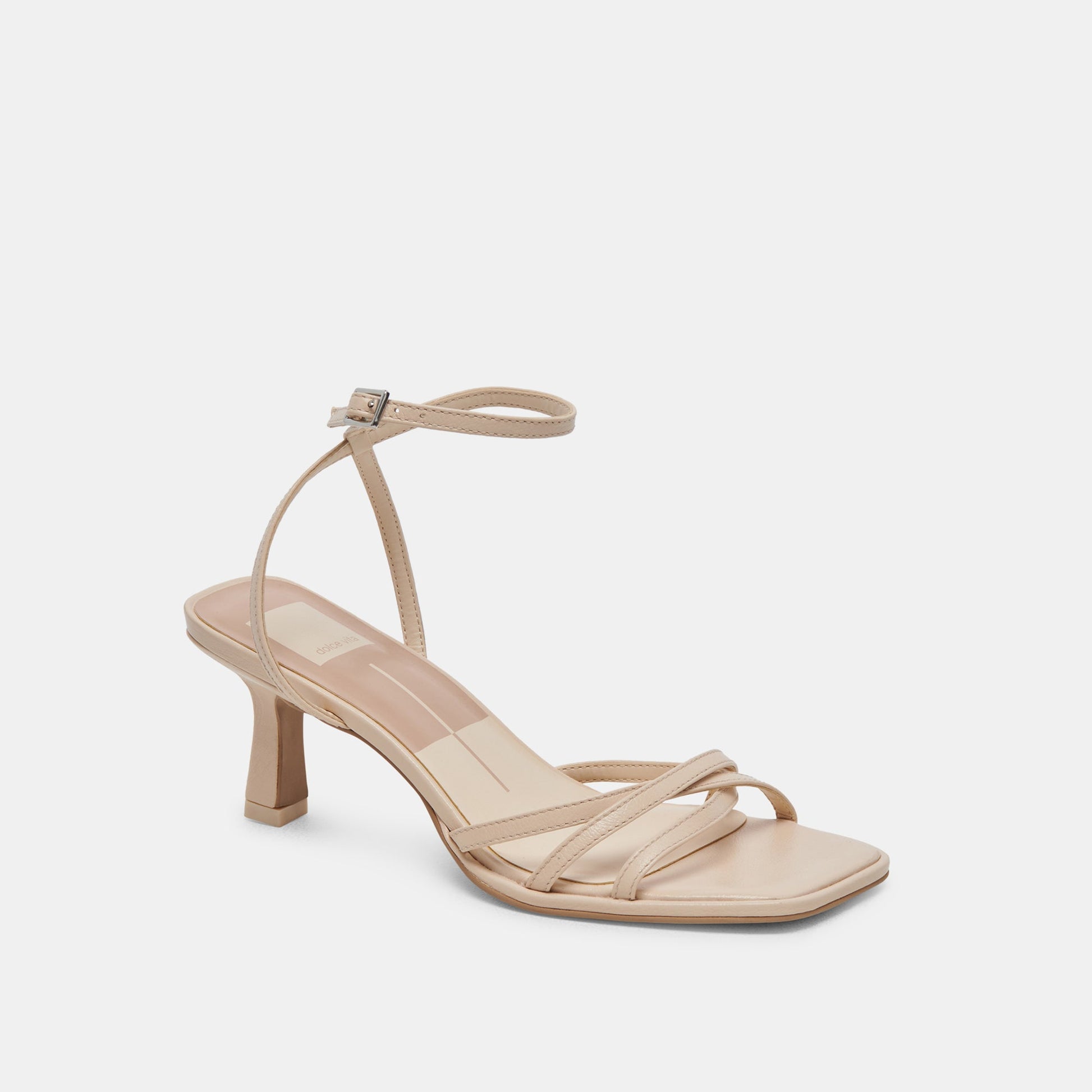 MANJI HEELS BONE PATENT LEATHER - BONE PATENT LEATHER