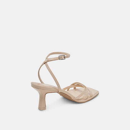 MANJI HEELS BONE PATENT LEATHER - BONE PATENT LEATHER