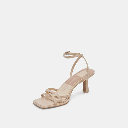 MANJI HEELS BONE PATENT LEATHER - BONE PATENT LEATHER