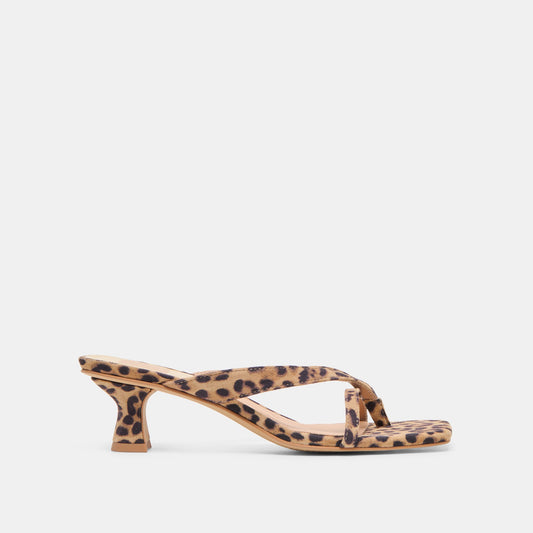 Brevel Dk Leopard Printed Suede Heels - DK LEOPARD PRINTED SUEDE