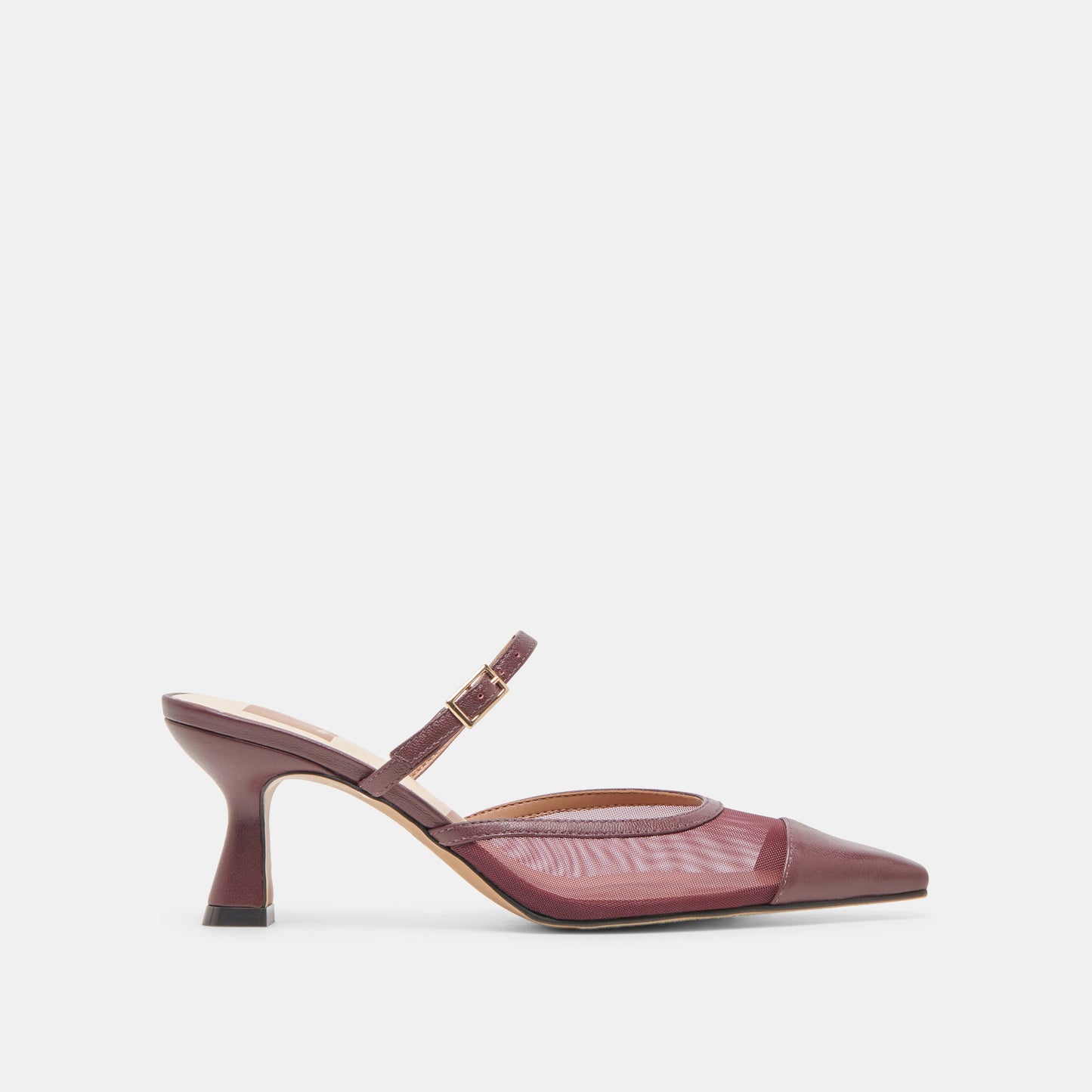 Loyd Burgundy Mesh Heels - BURGUNDY MESH